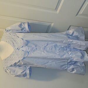 a loves a Mini Cotton dress Small Embroidery  Collar